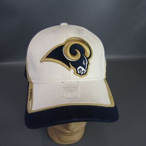 Los Angeles Rams Football Strapback Hat Reebok‎ Adjustable Cap Embroidered Logo